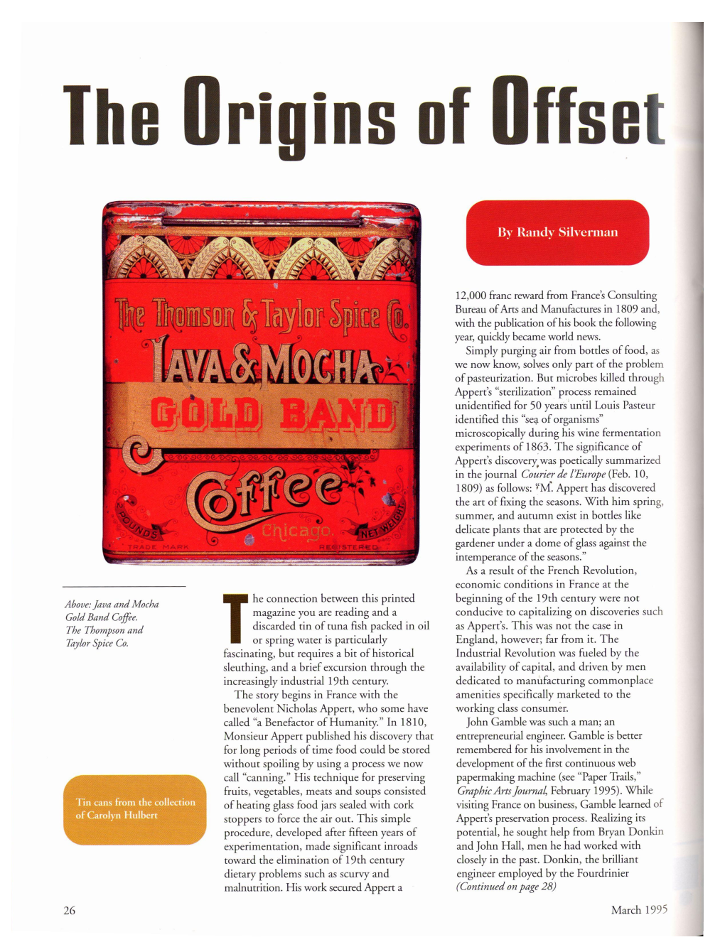 Origins of Offset
