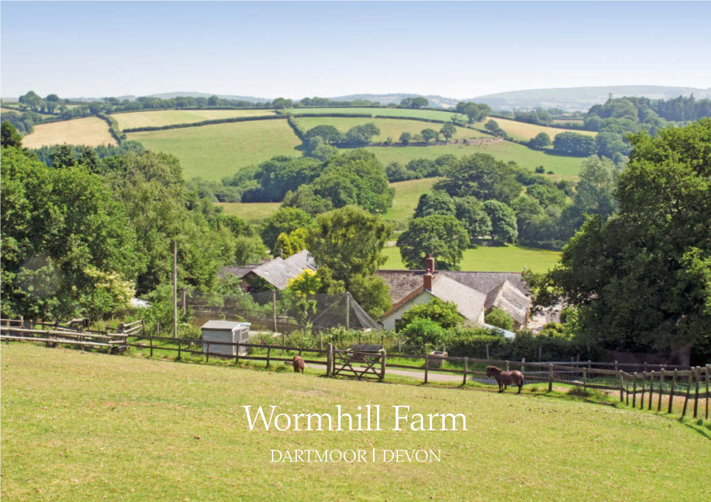 Wormhill Farm DARTMOOR ∣ DEVON Wormhill Farm Incorporating the Miniature Pony Centre NORTH BOVEY • DARTMOOR • DEVON • TQ13 8RG