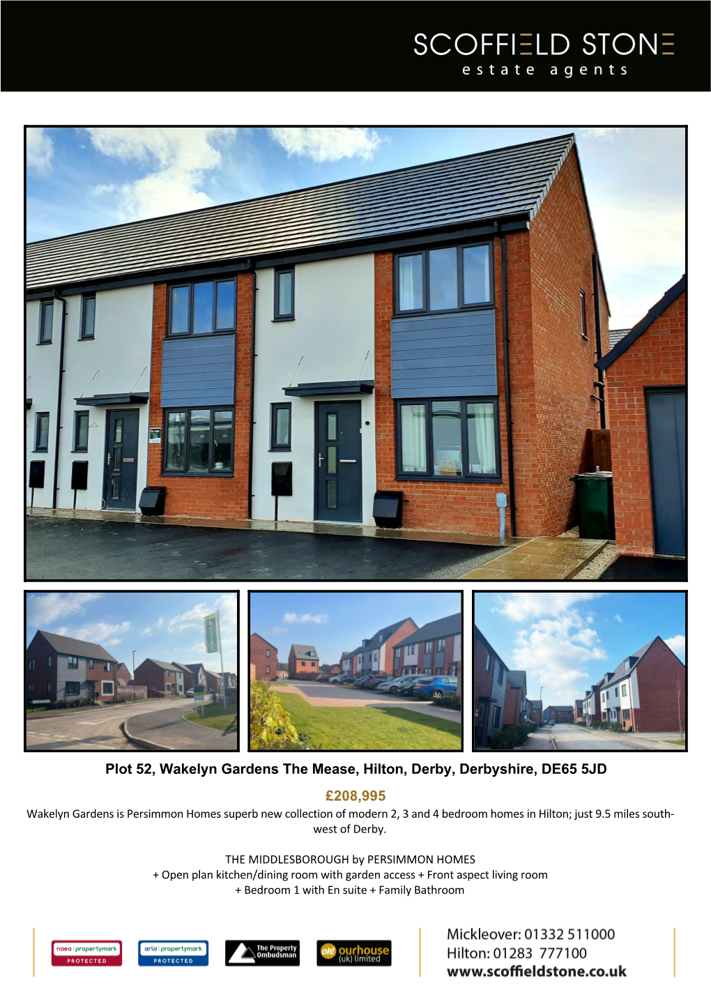 Plot 52, Wakelyn Gardens the Mease, Hilton, Derby, Derbyshire