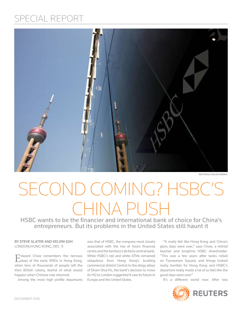 Hsbc's China Push