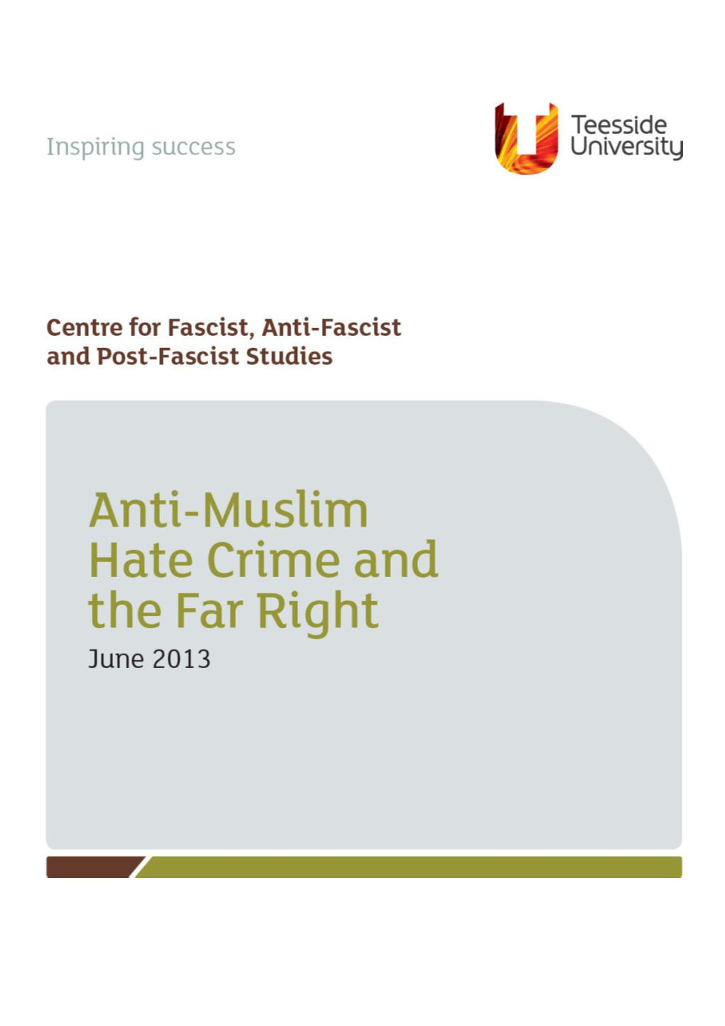 Anti-Muslim Hate Crime and the Far Right