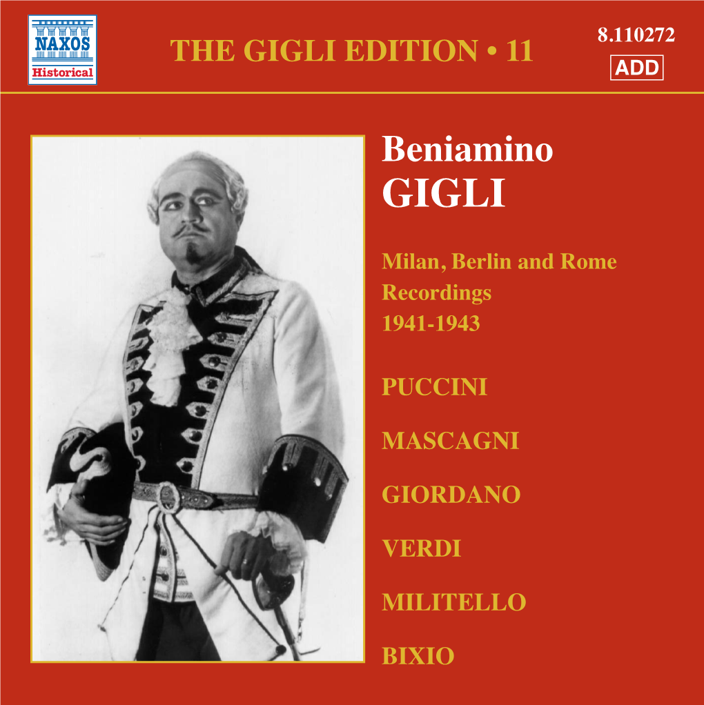 Beniamino GIGLI