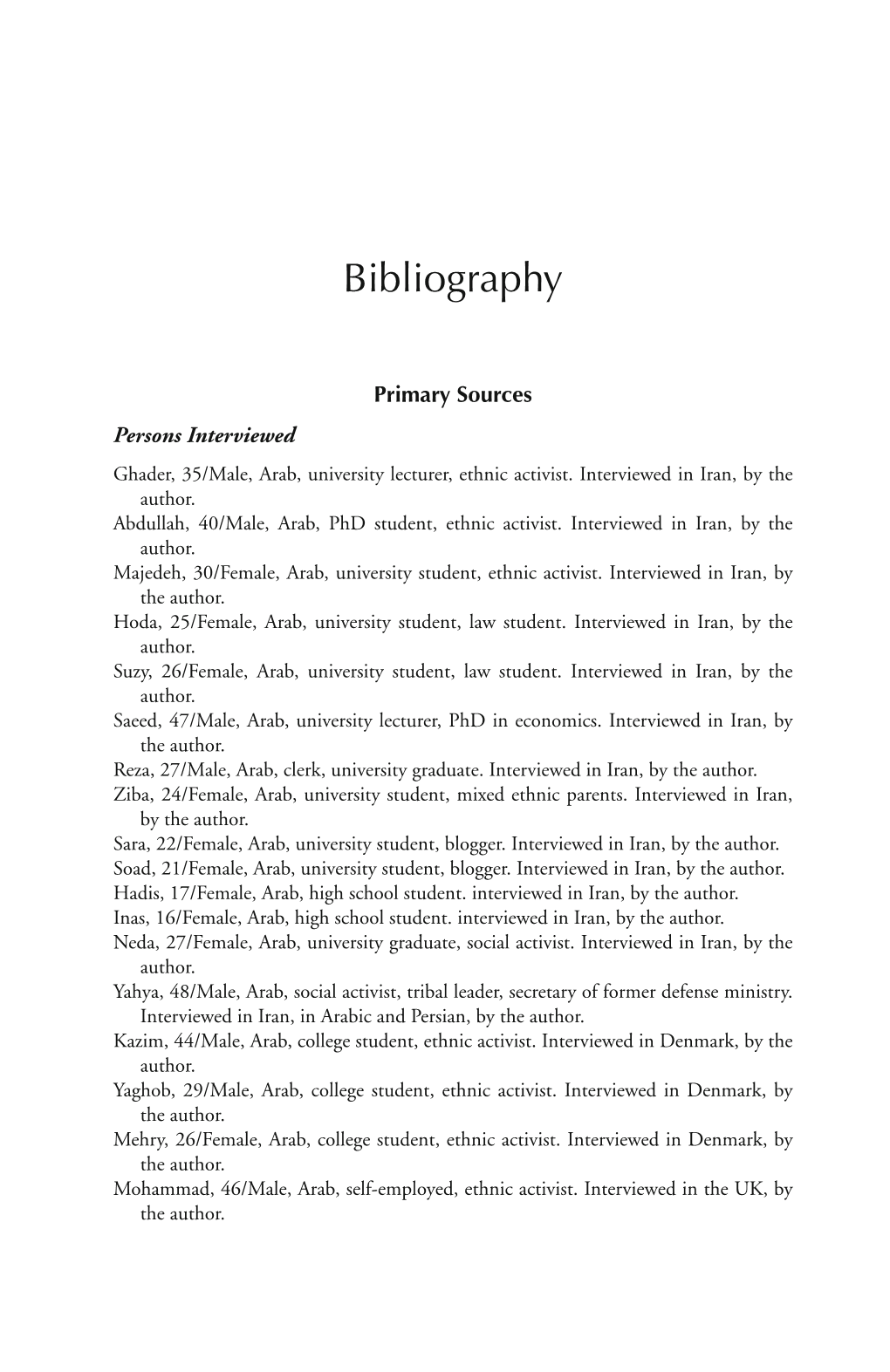 Bibliography