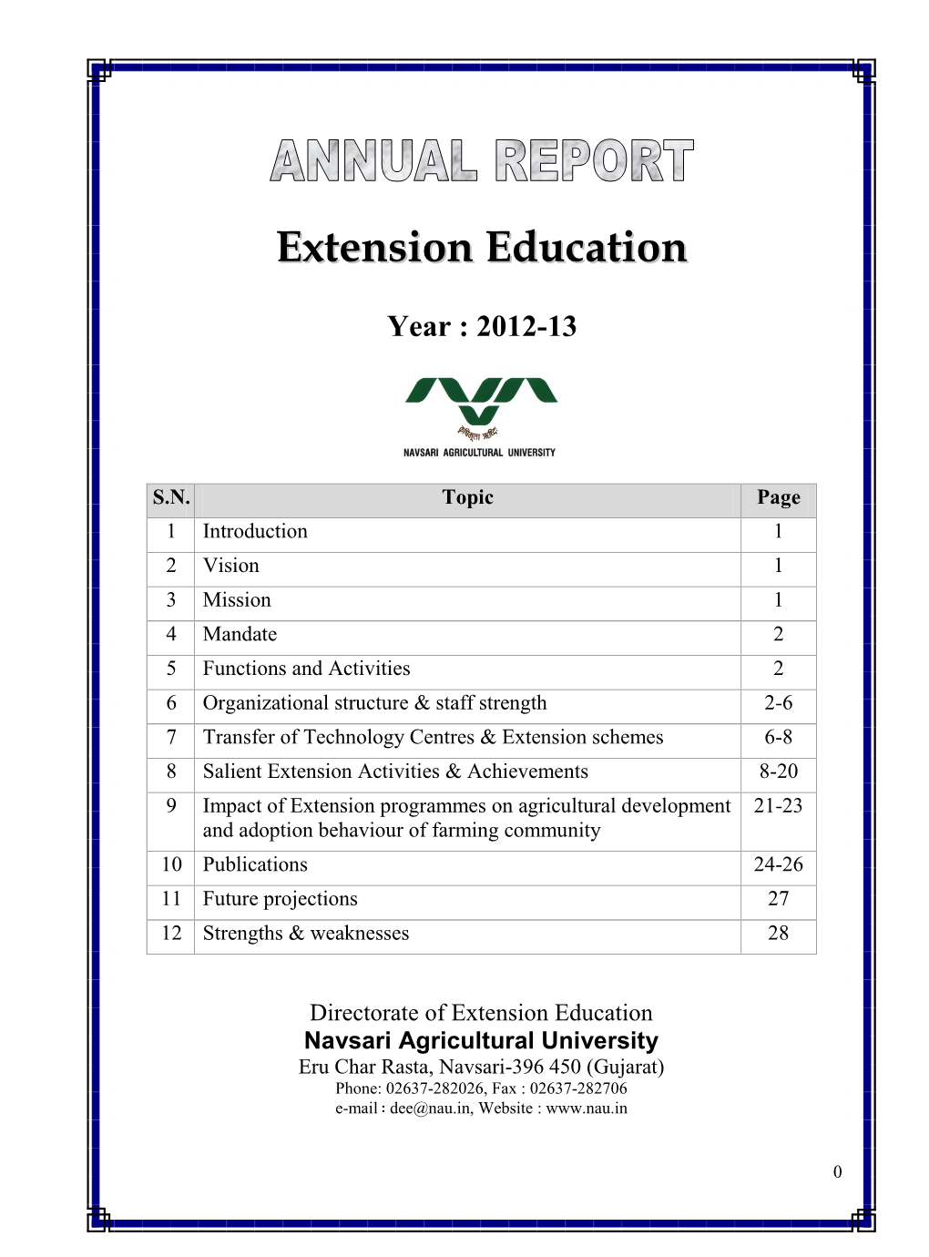 Extension Education