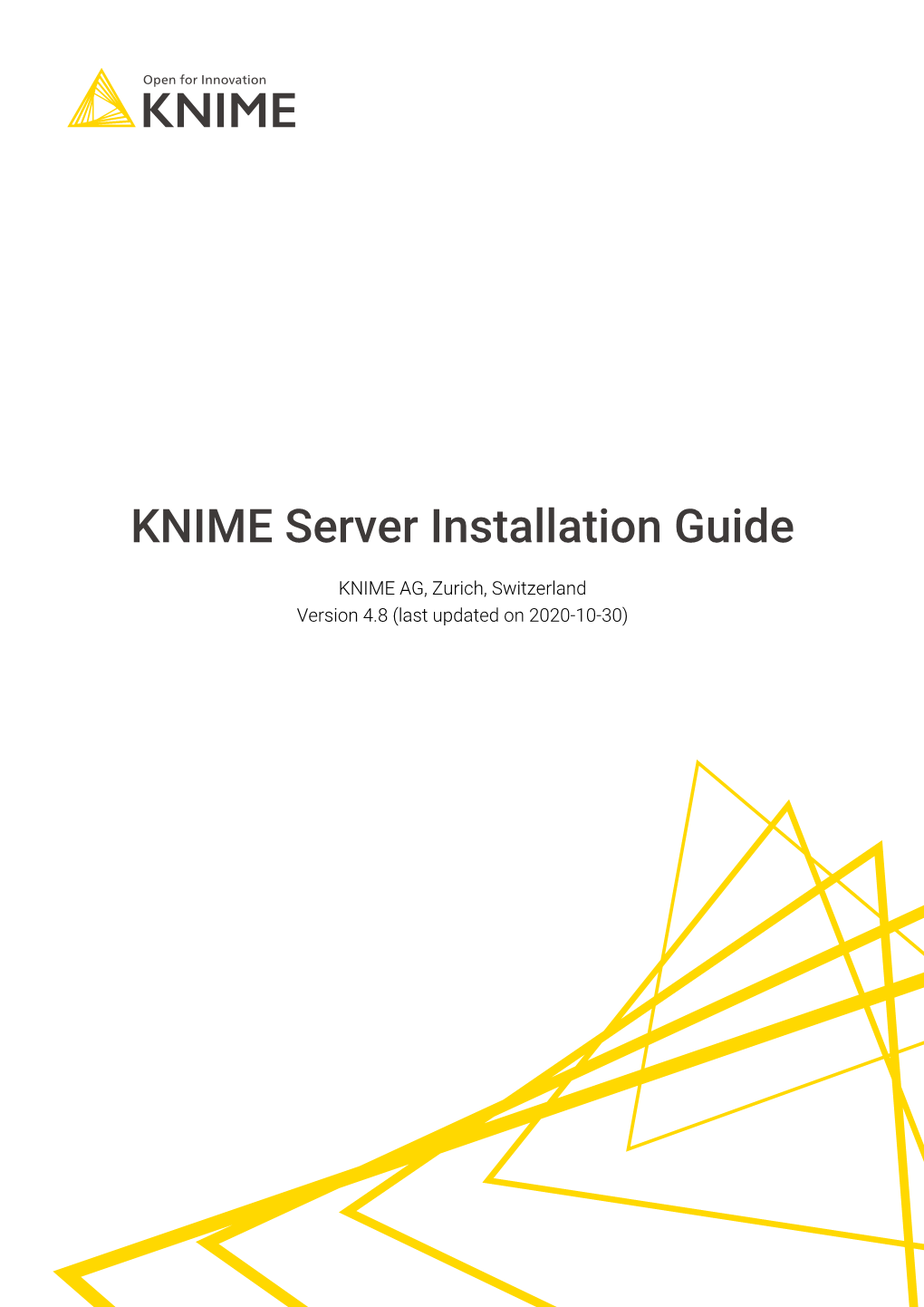 KNIME Server Installation Guide