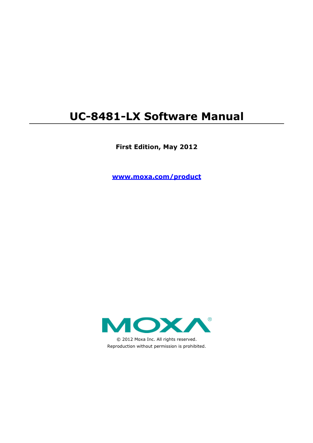 UC-8481-LX Software Manual