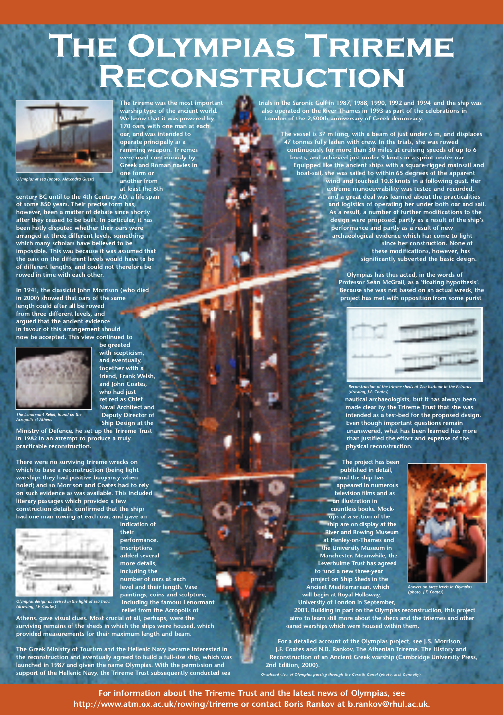 The Olympias Trireme Reconstruction