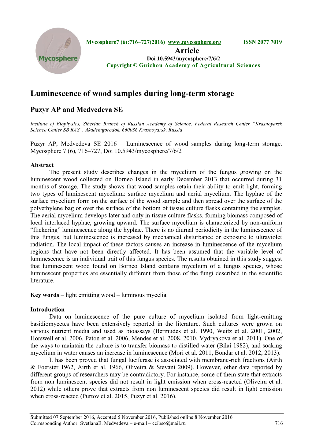 Luminescence of Wood Samples During Long-Term Storage