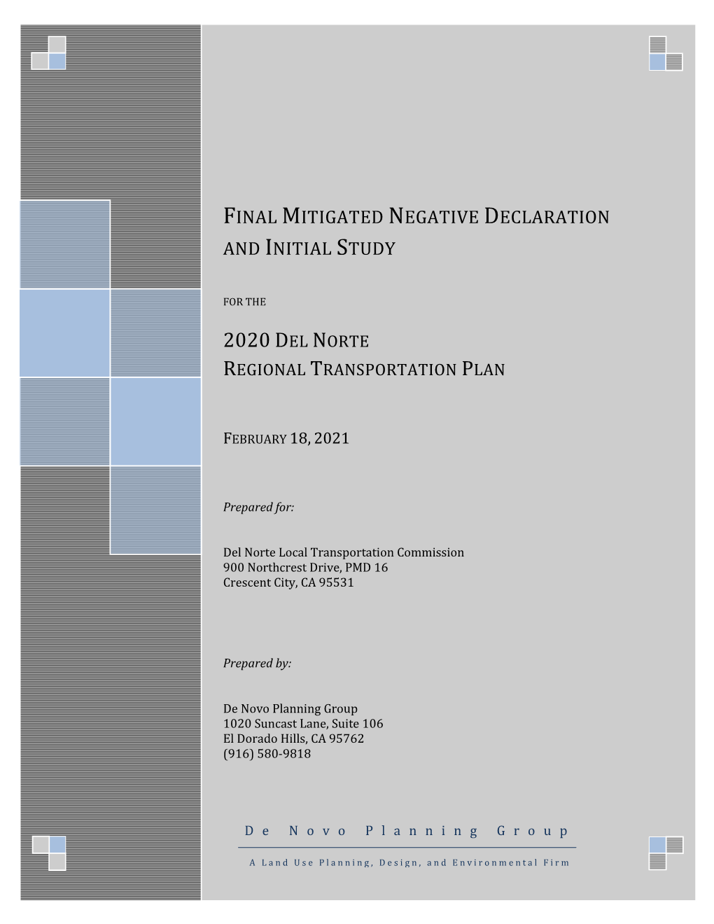 2020 Del Norte Regional Transportation Plan