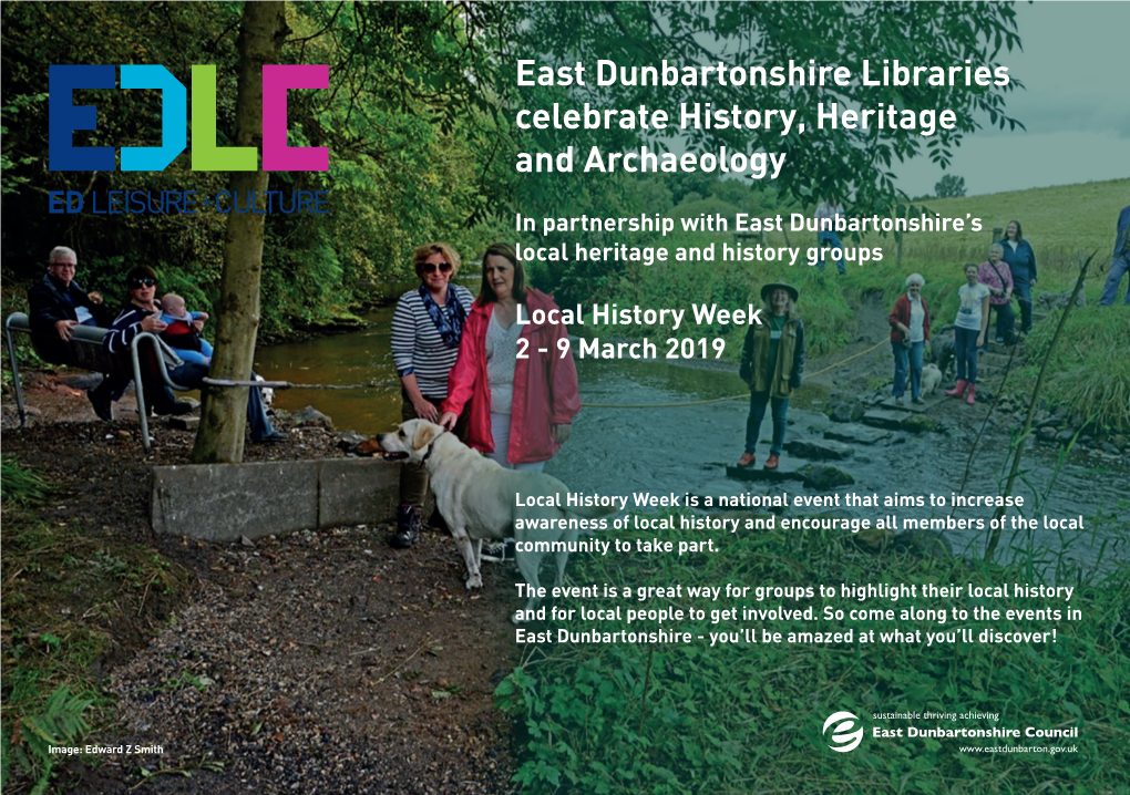 East Dunbartonshire Libraries Celebrate History, Heritage And