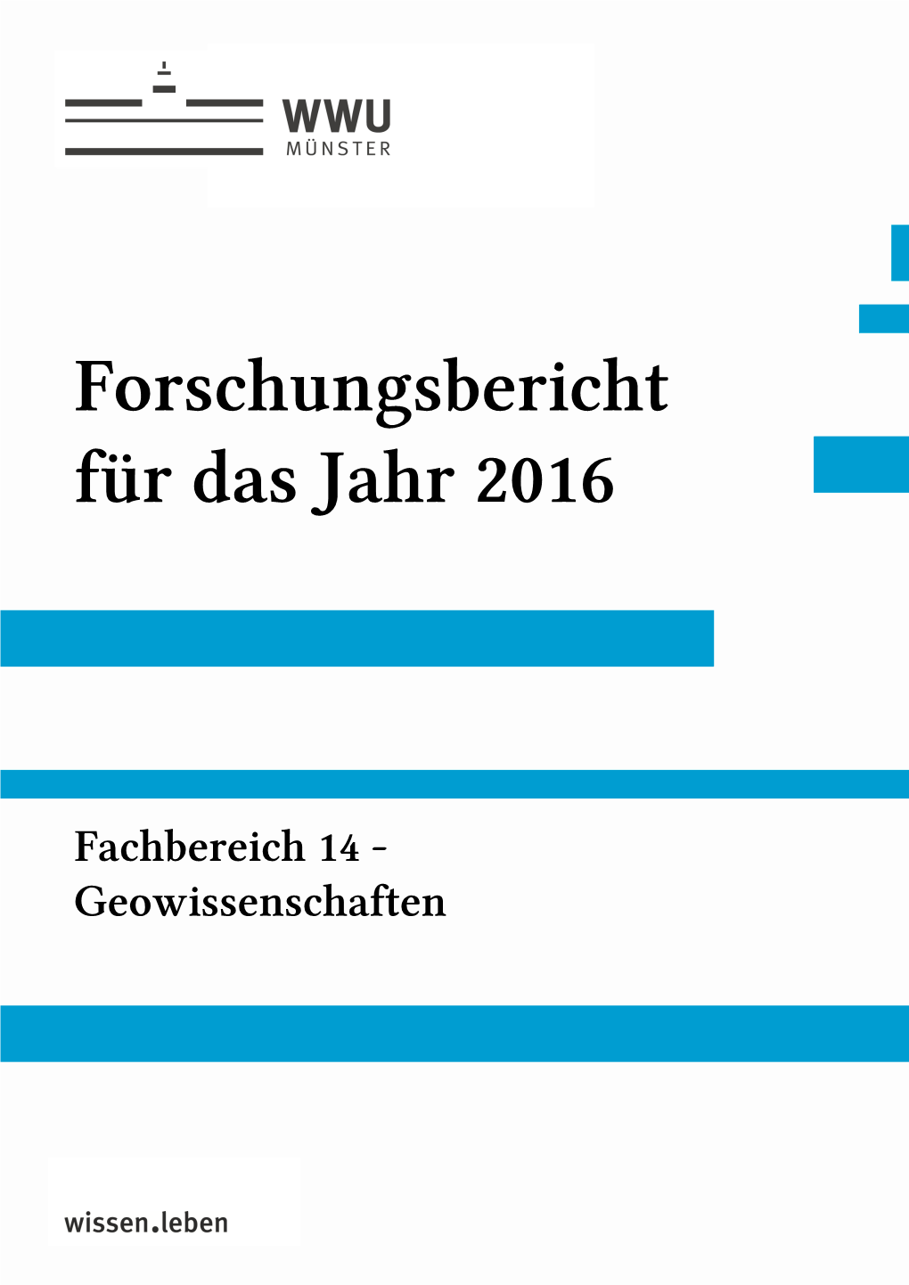 Forschungsbericht Für Das Jahr 2016