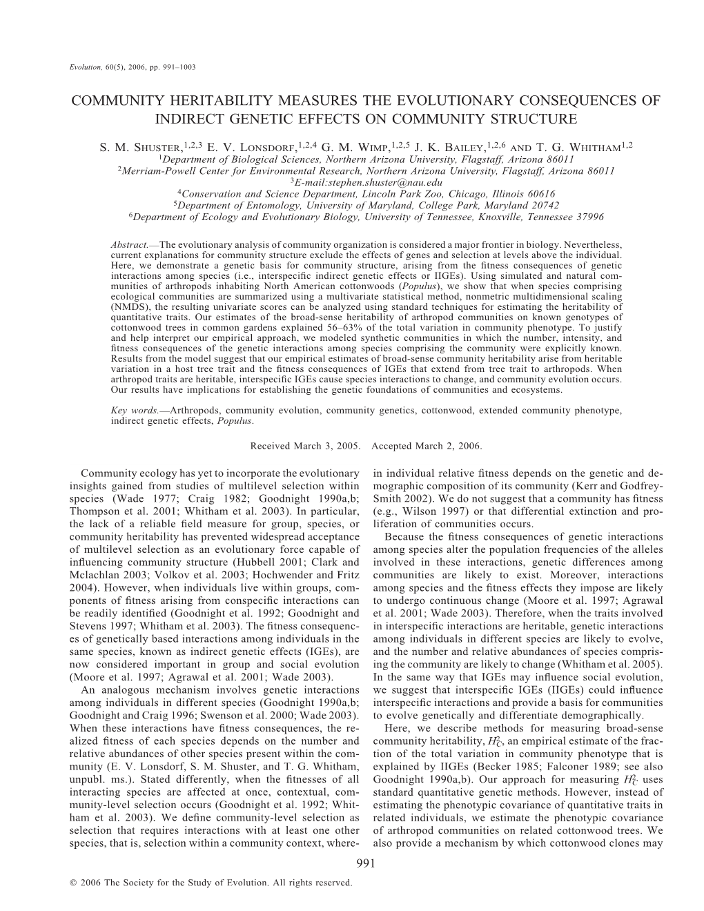 Community Heritability Measures the Evolutionary Consequences of Indirect Genetic Effects on Community Structure