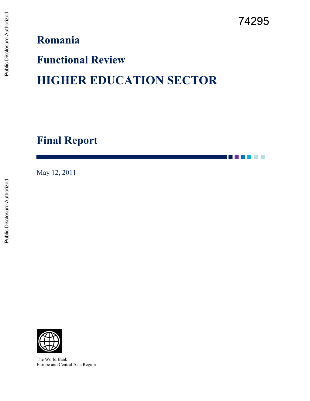 Romania Functional Review HIGHER