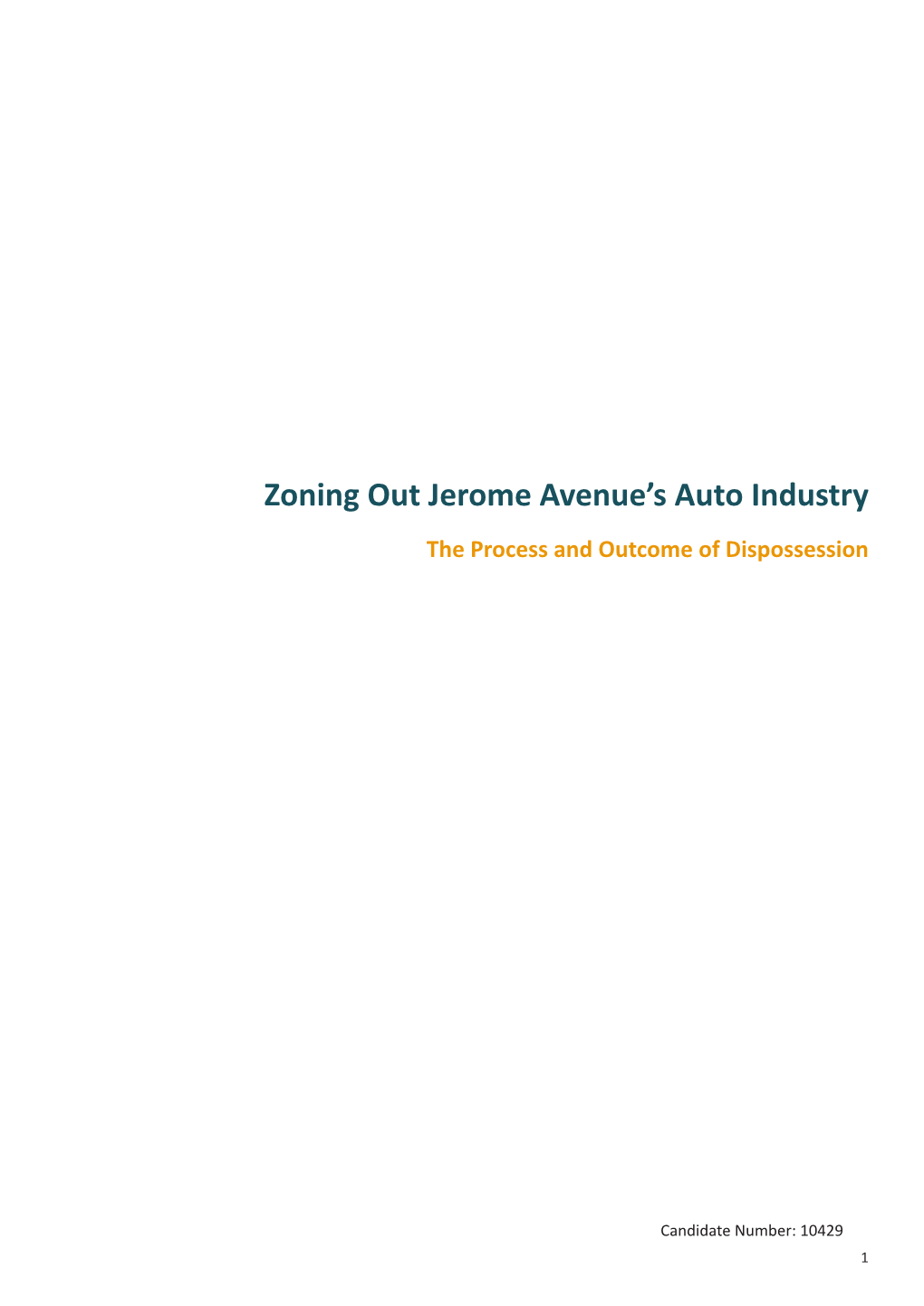 Zoning out Jerome Avenue's Auto Industry