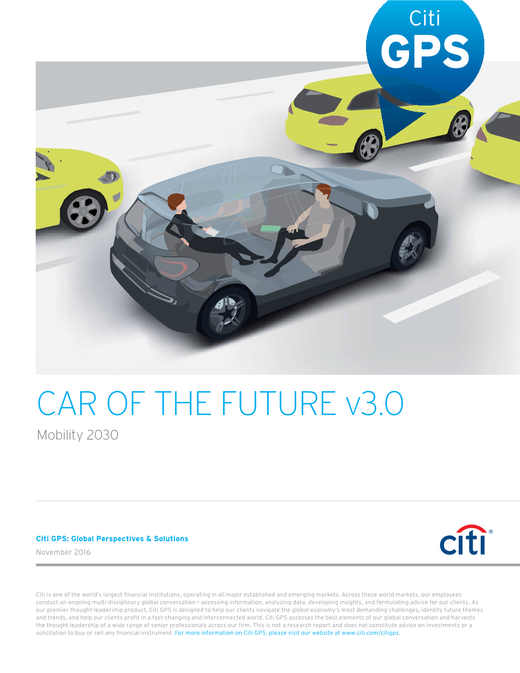 CAR of the FUTURE V3.0 Mobility 2030