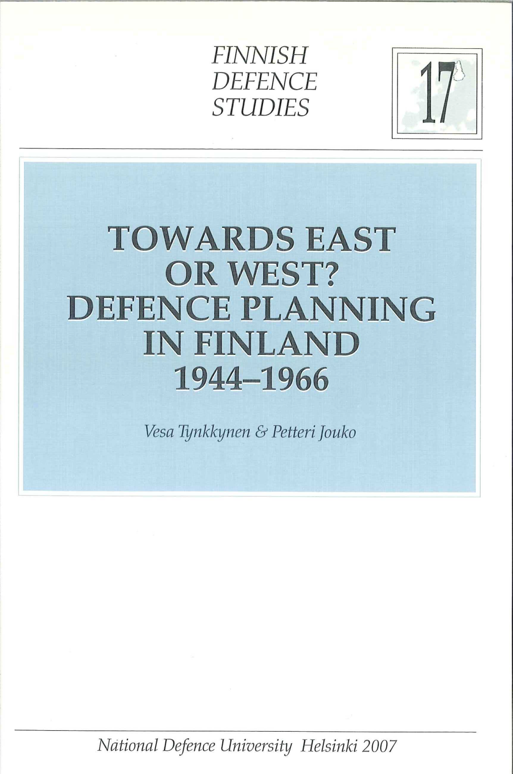 Defence Planning in Finland 19914-1966