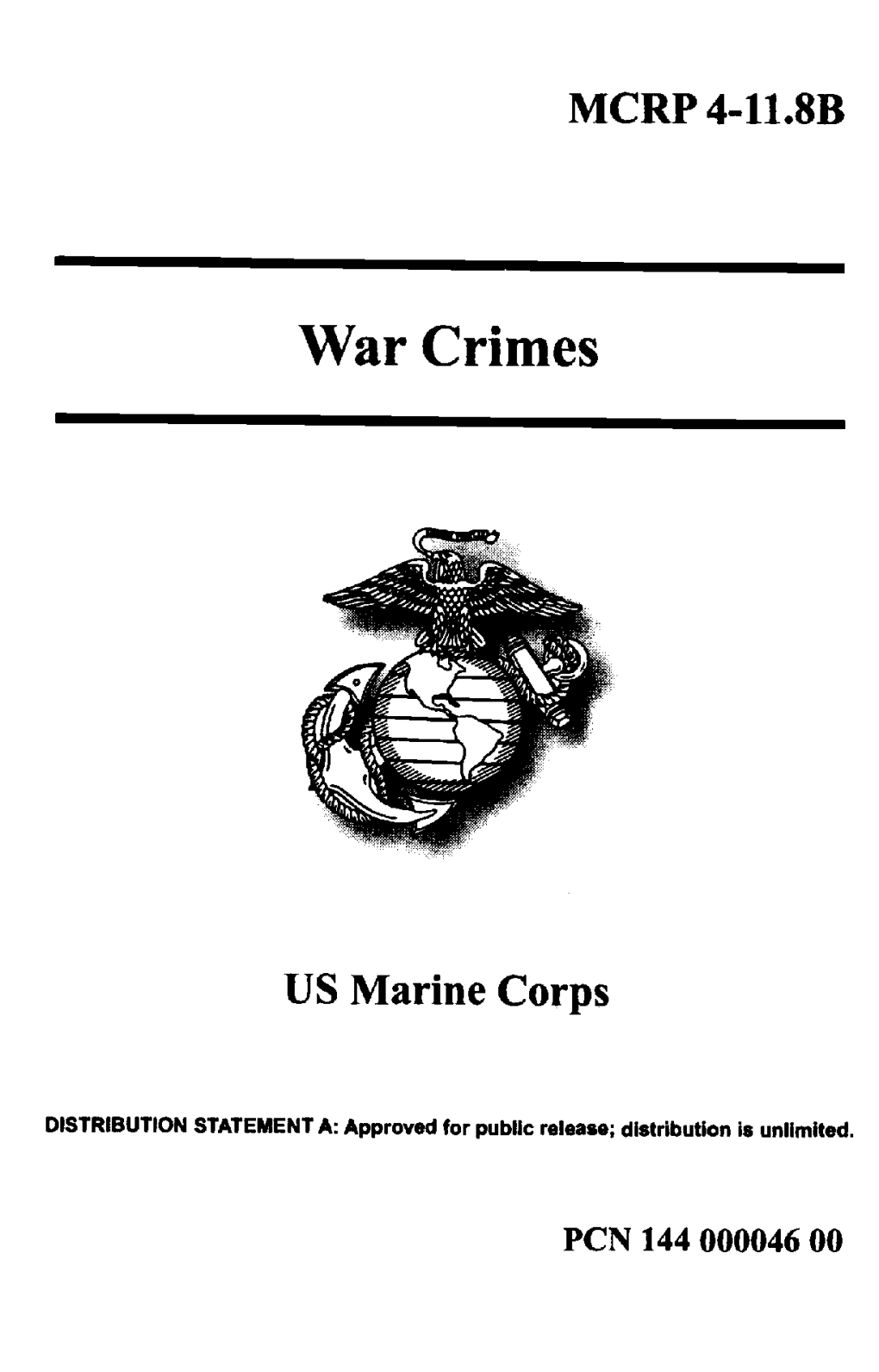 MCRP 4-11.8B War Crimes