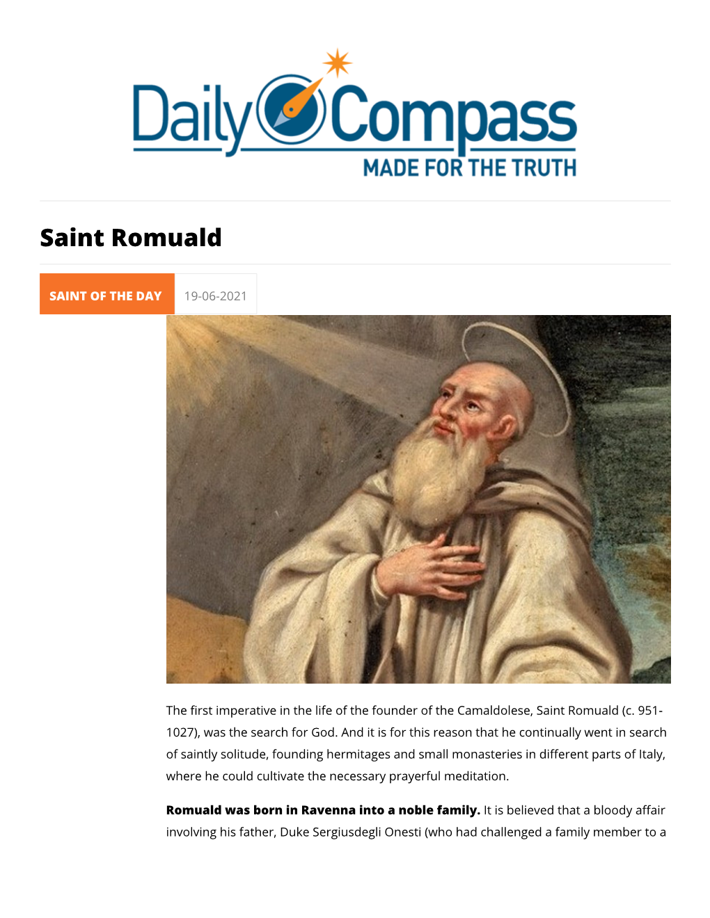 Saint Romuald