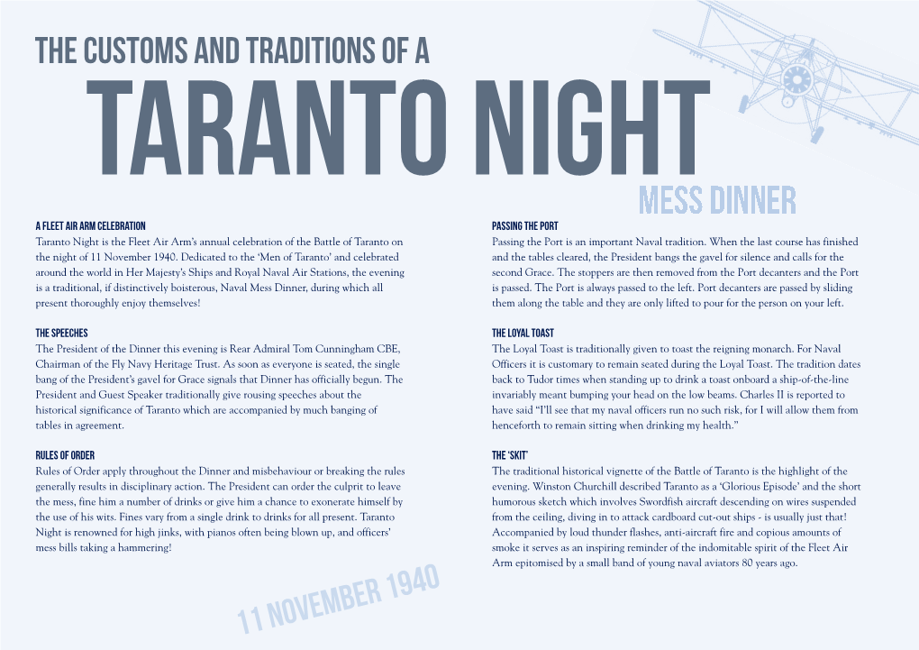 Taranto Night Customs and Traditions