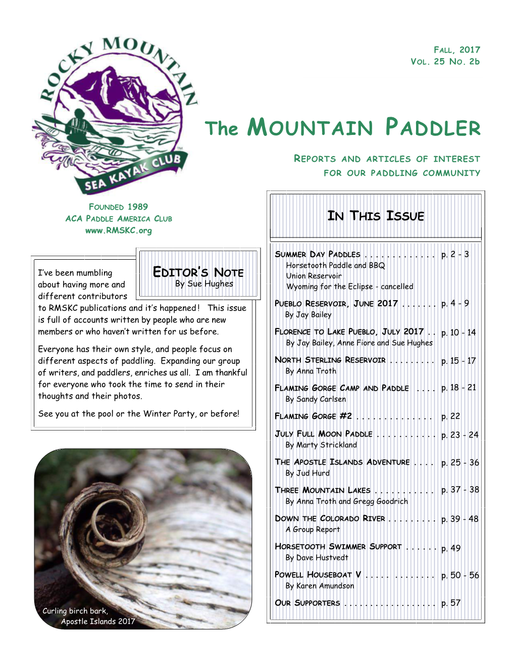 The MOUNTAIN PADDLER