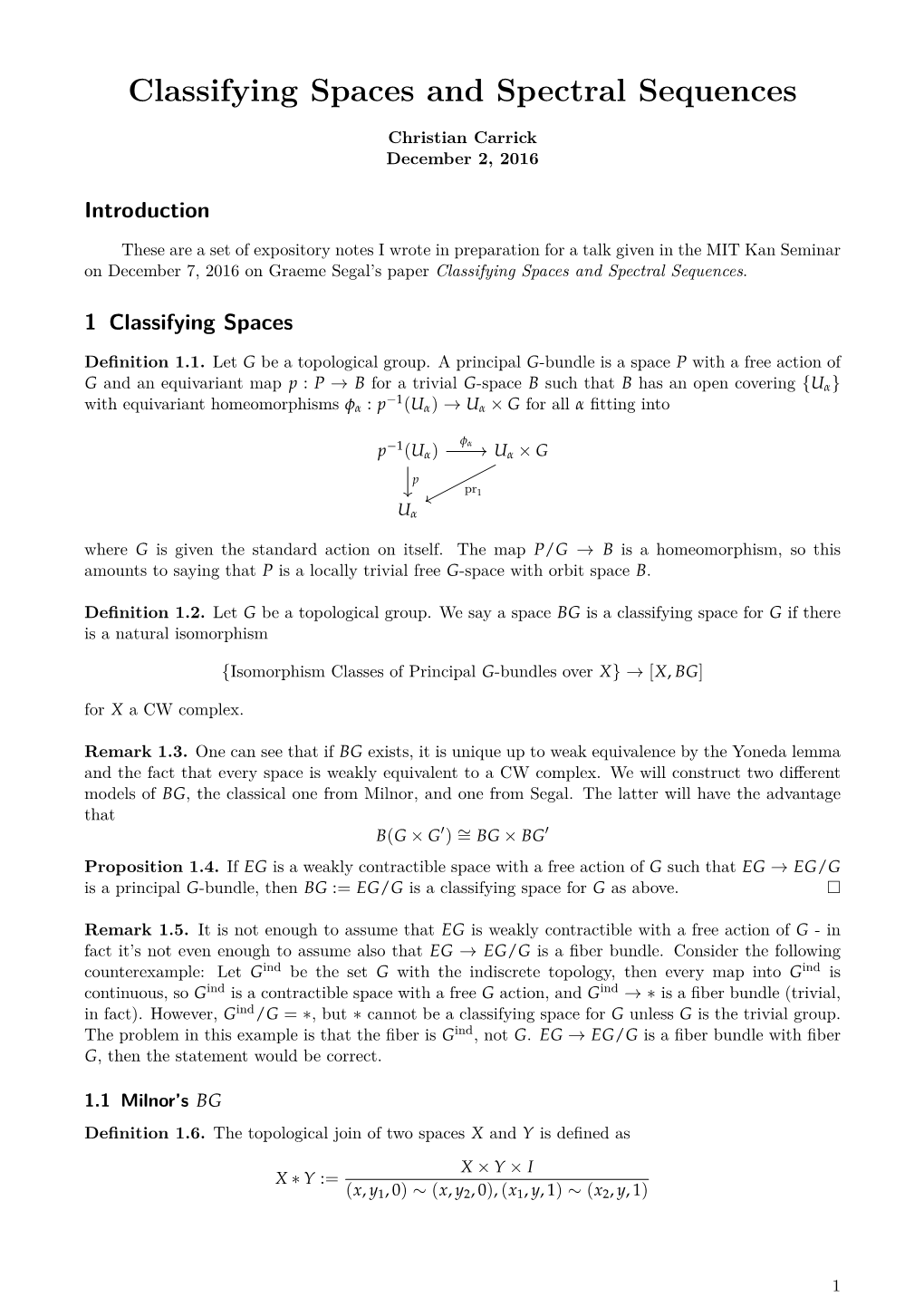 Segal's Classifying Spaces and Spectral Sequences