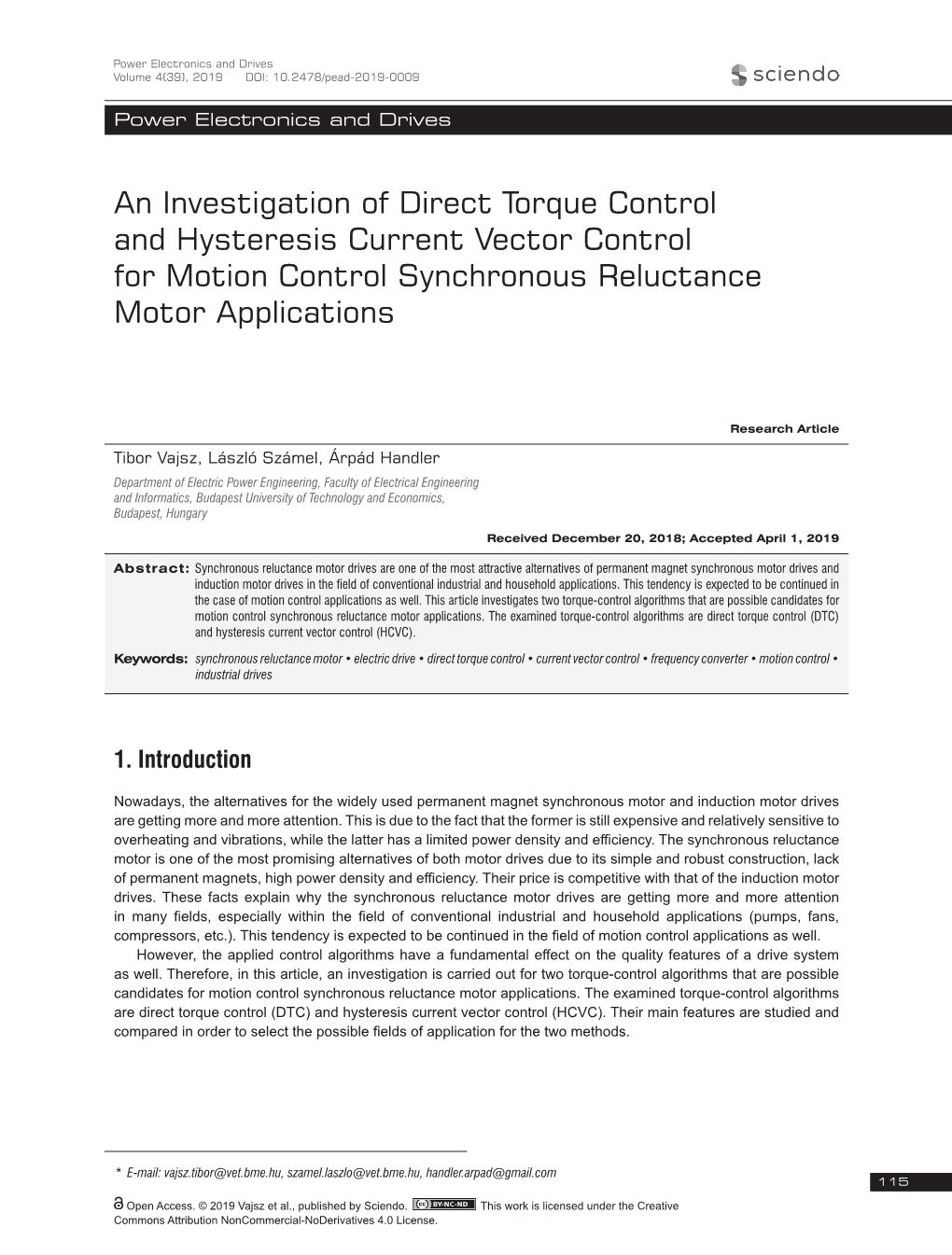 An Investigation of Direct Torque Control and Hysteresis Current Vector Control for Motion Control Synchronous Reluctance Motor Applications