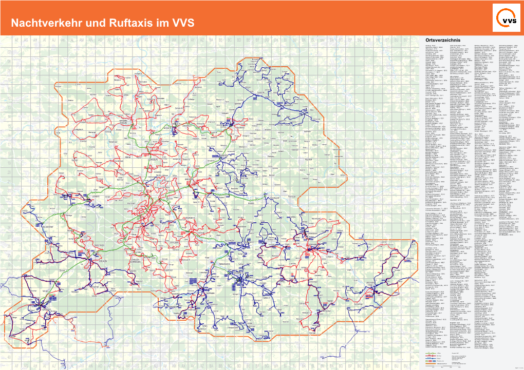 Nachtverkehr Und Ruftaxis Im VVS