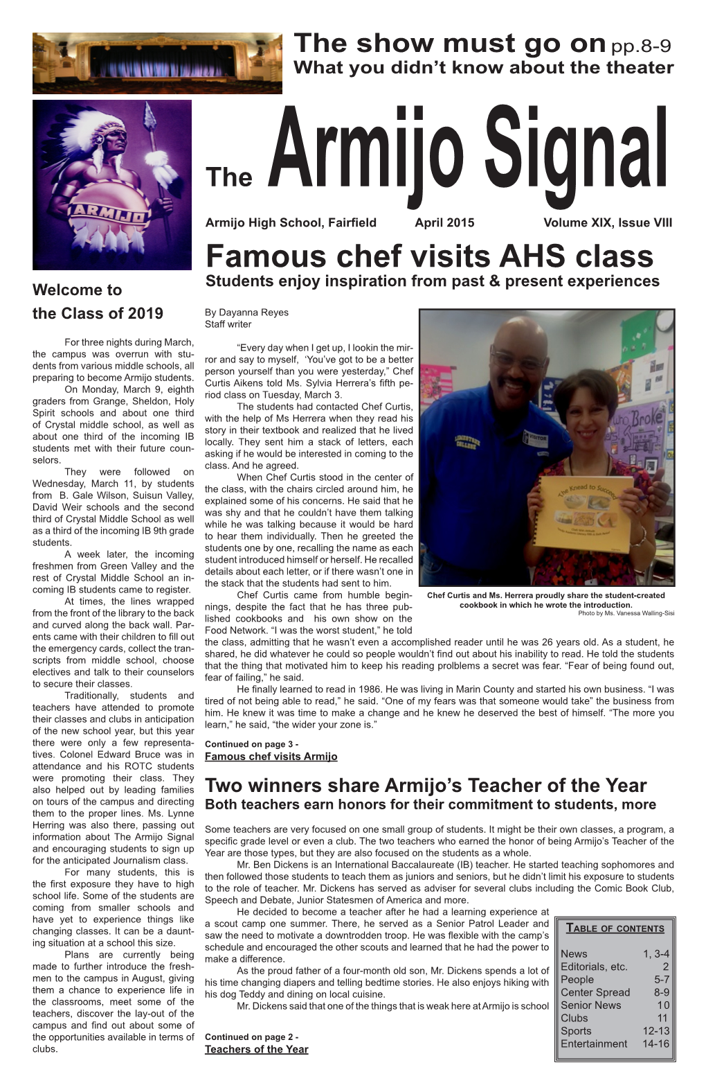 Famous Chef Visits AHS Class