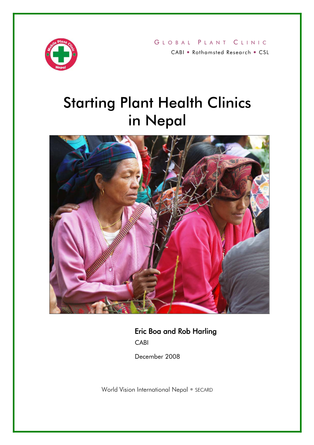 Starting Plant Health Clinics in Nepal