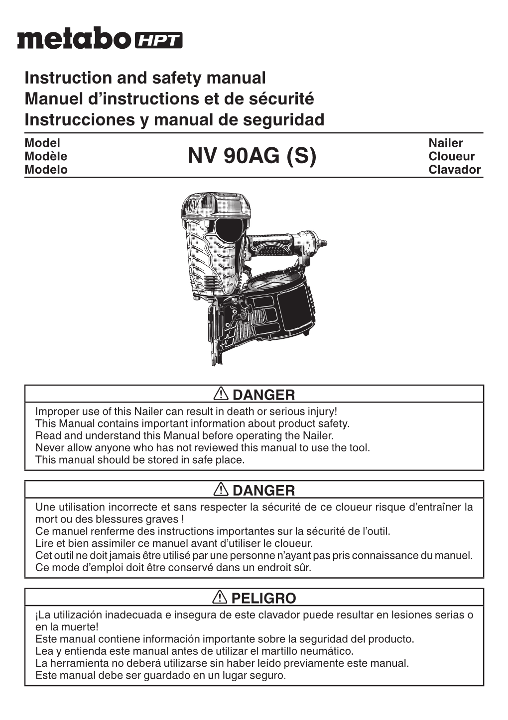 NV 90AG (S) Cloueur Modelo Clavador