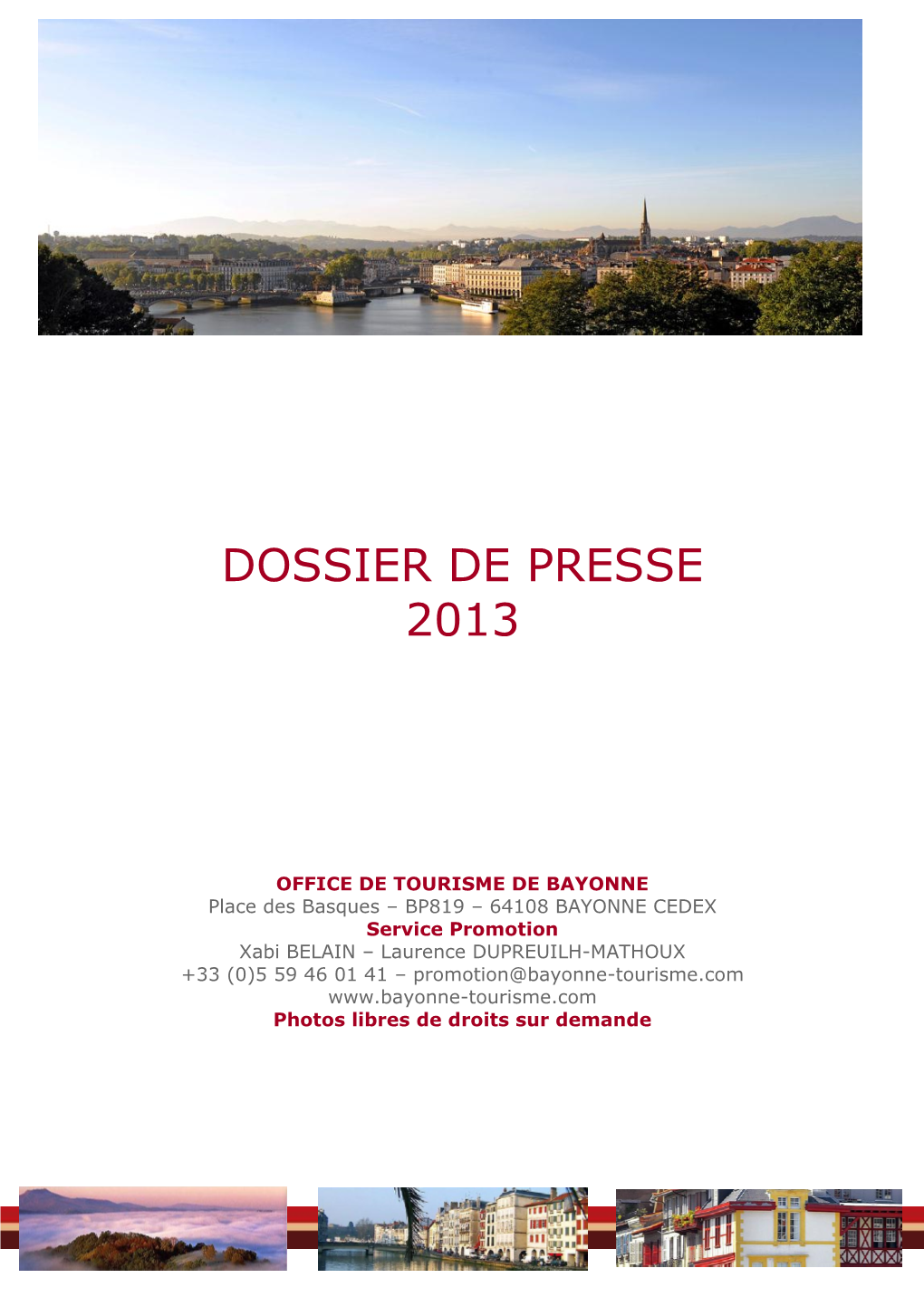 Dossier De Presse 2013