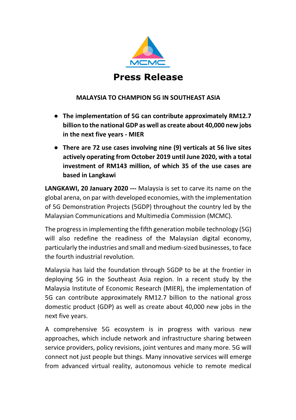 Press Release