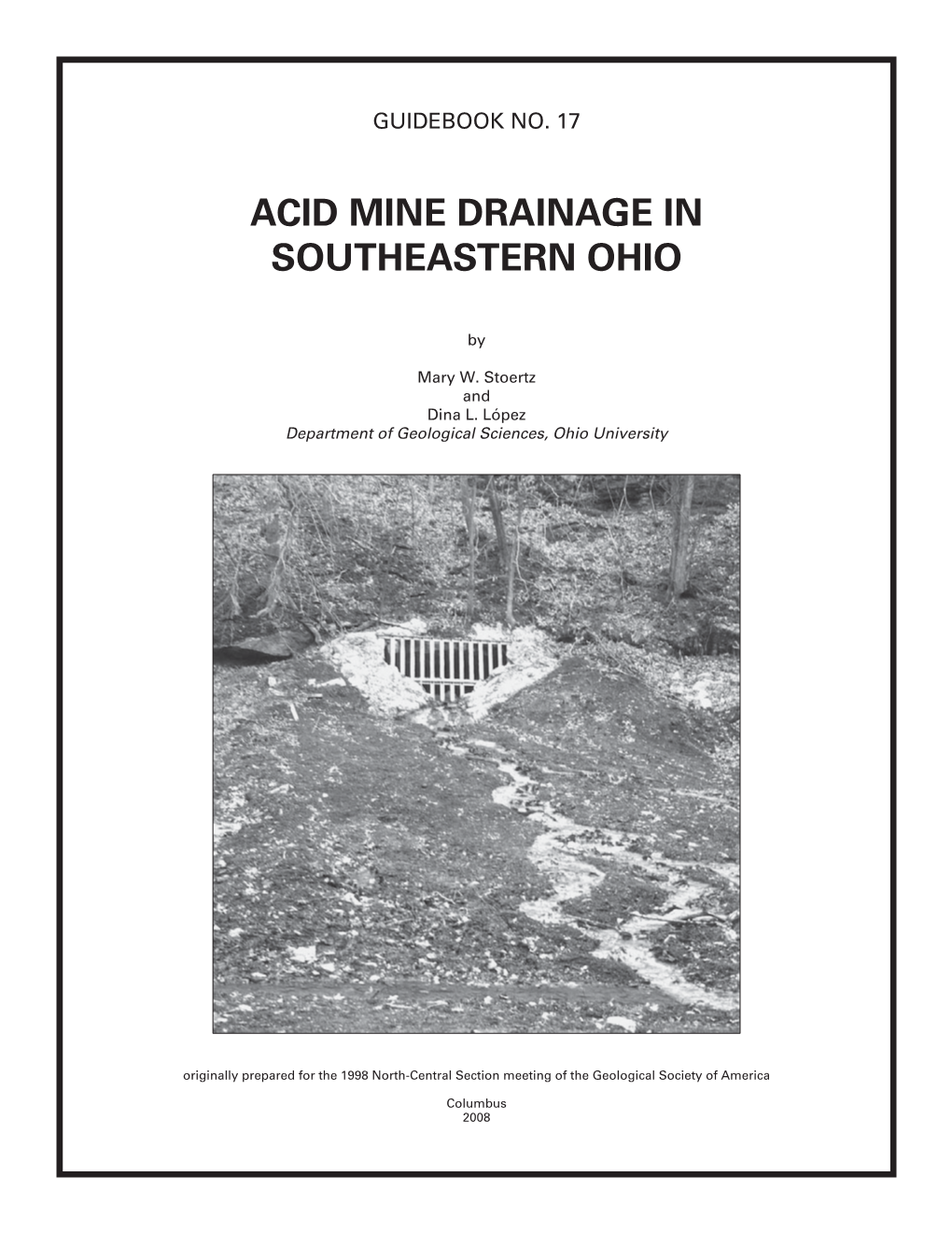 GB 17, Acid Mine Drainage in Southeastern Ohio