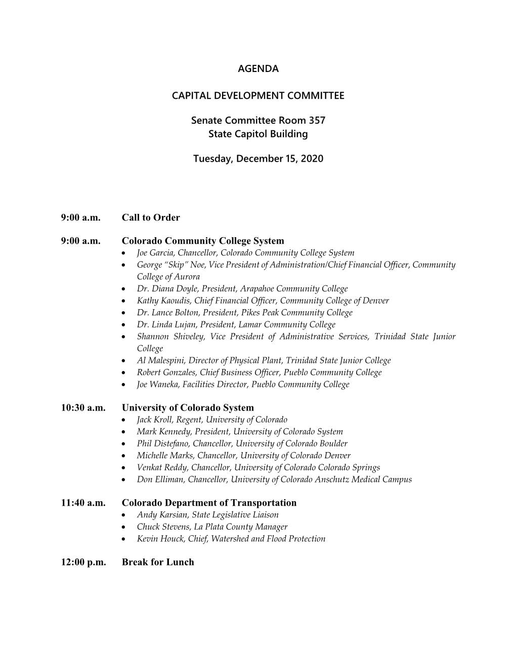 Agenda Capital Development