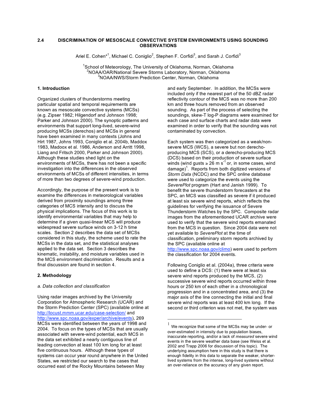 Discrimination of Mesoscale Convective System Environments Using Sounding Observations