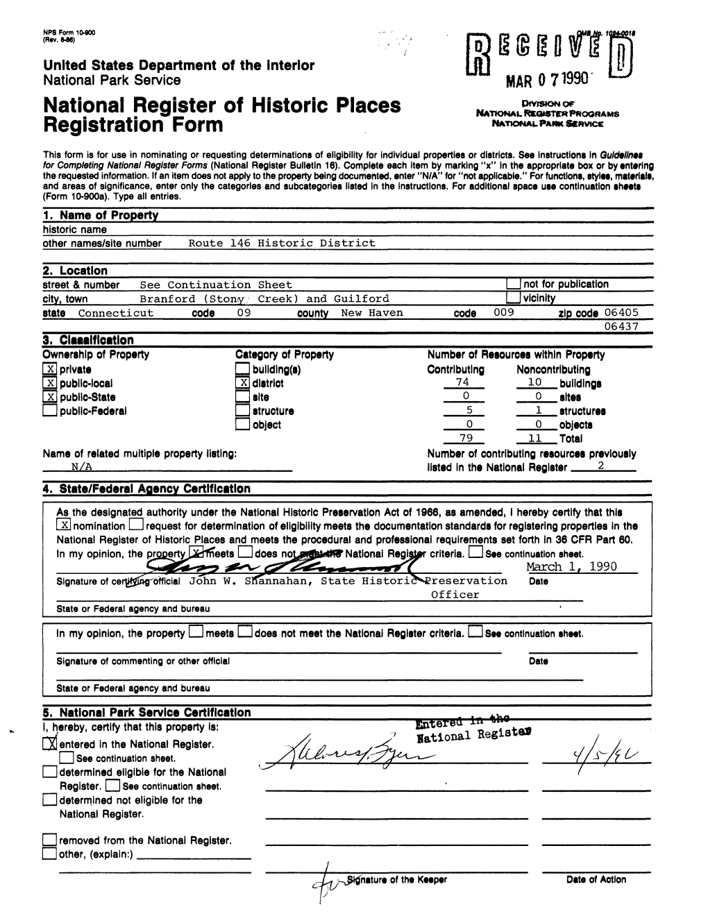 National Register of Historic Places Registration Form