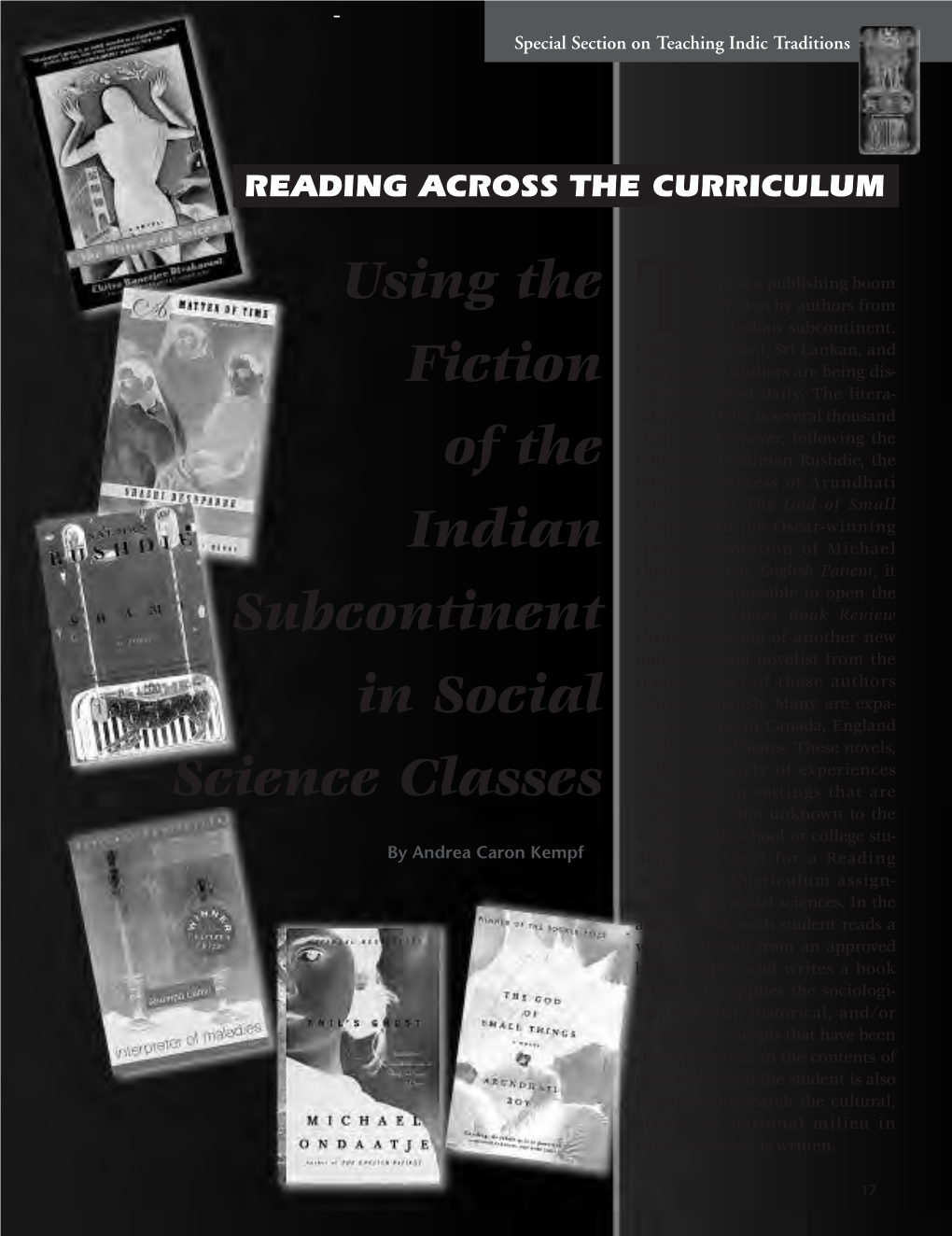 Reading Across the Curriculum: Using the Fiction of the Indian