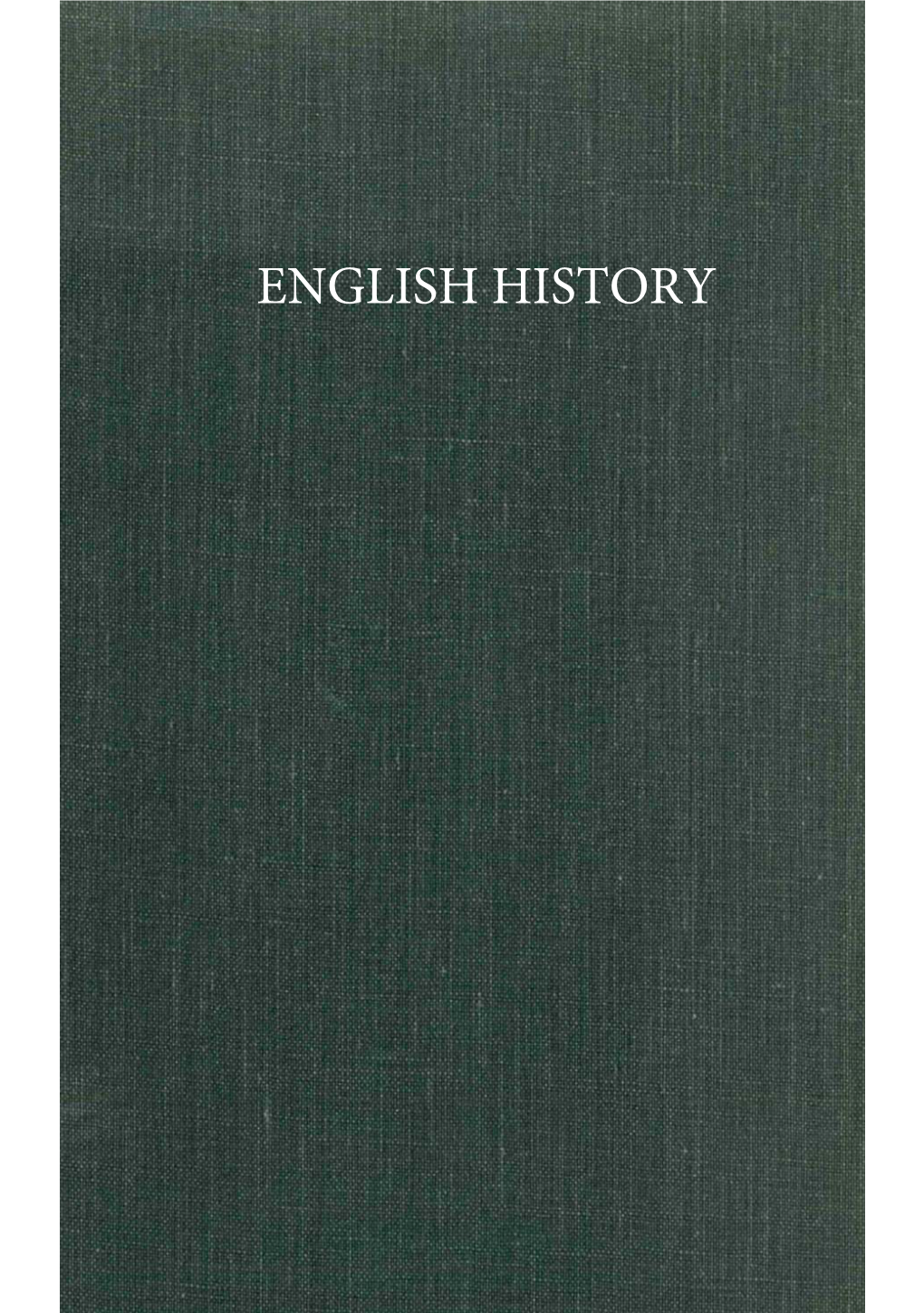 English History English History