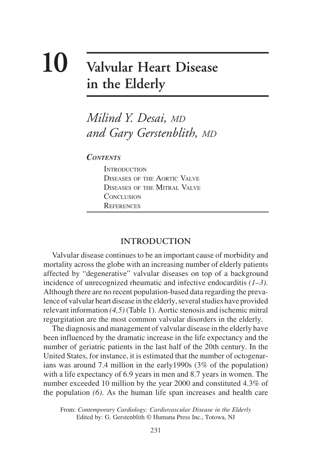 10 Valvular Heart Disease in the Elderly