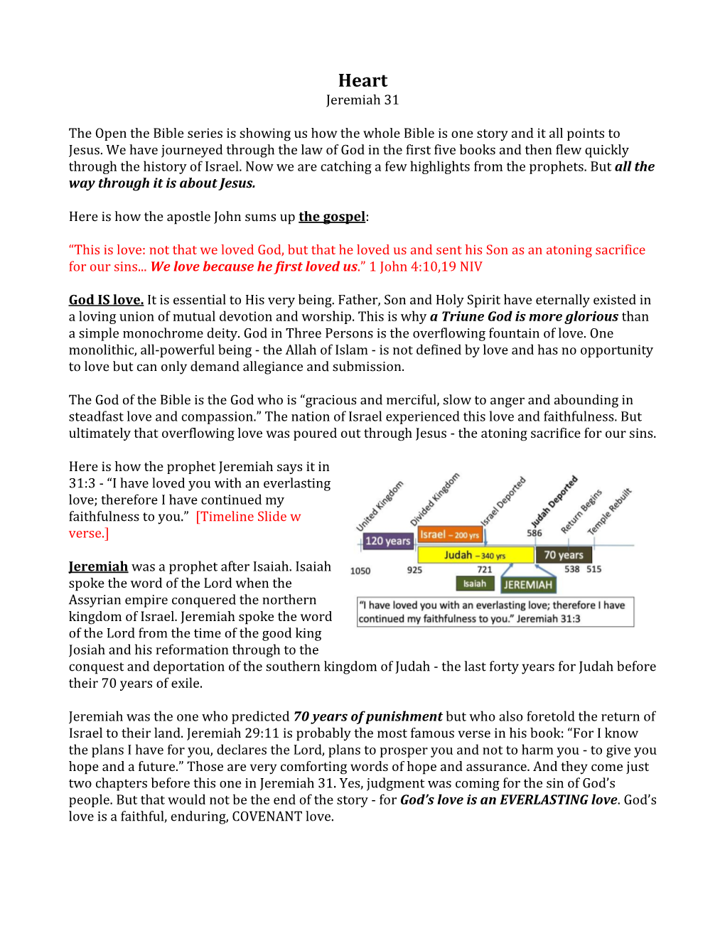 Jeremiah 31 the Open the Bible Series Is Showing Us How the Whole