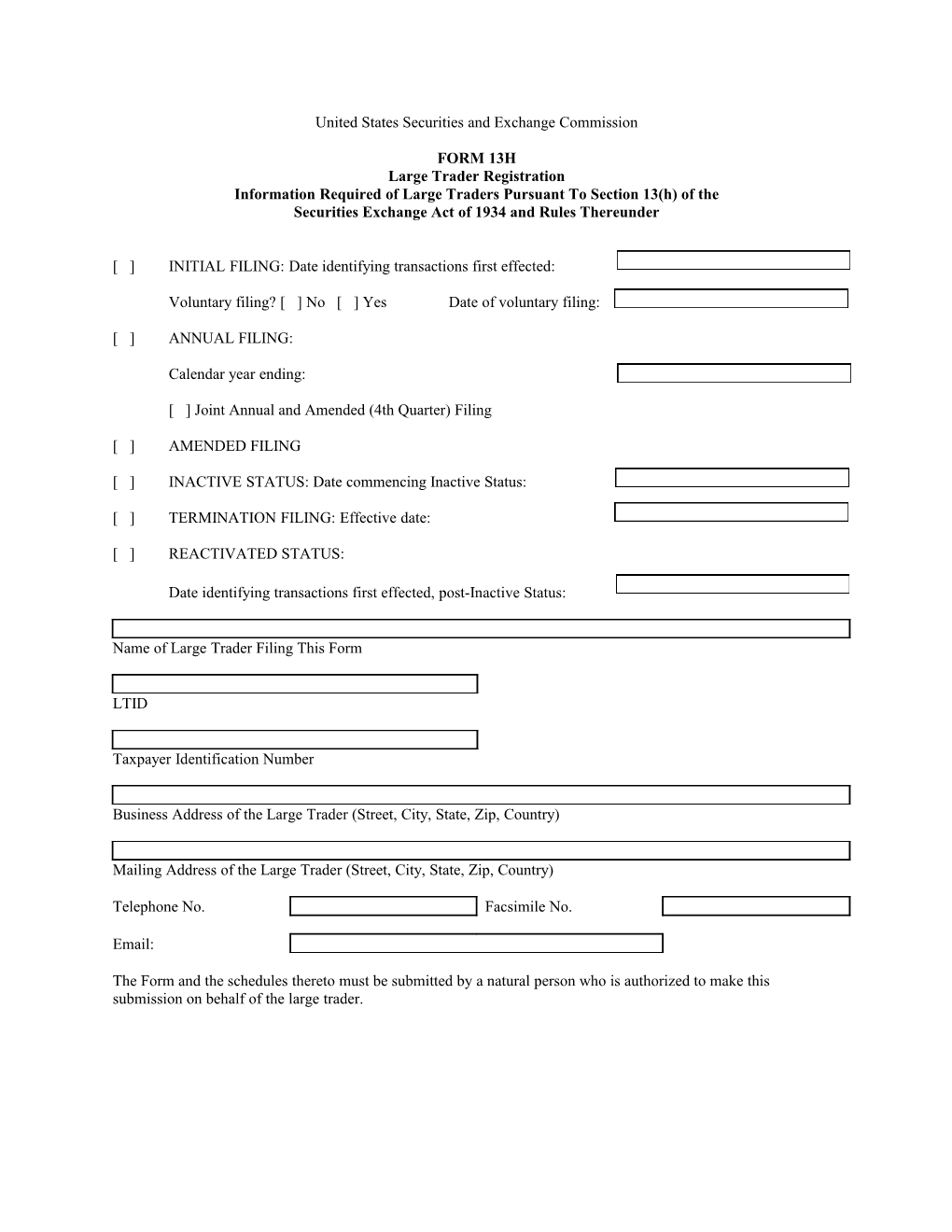 United States Securities and Exchange Commission s1