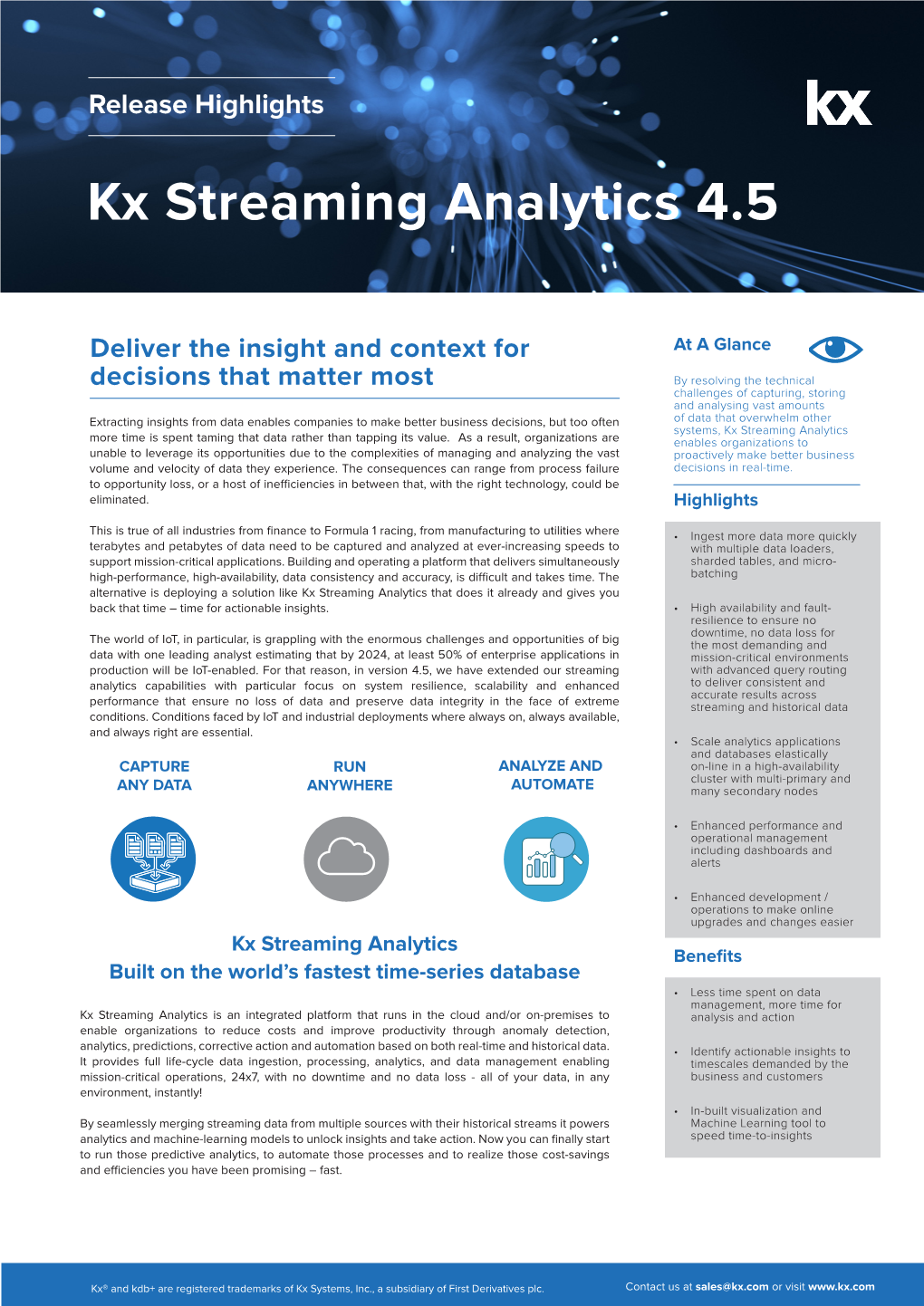 Kx Streaming Analytics 4.5