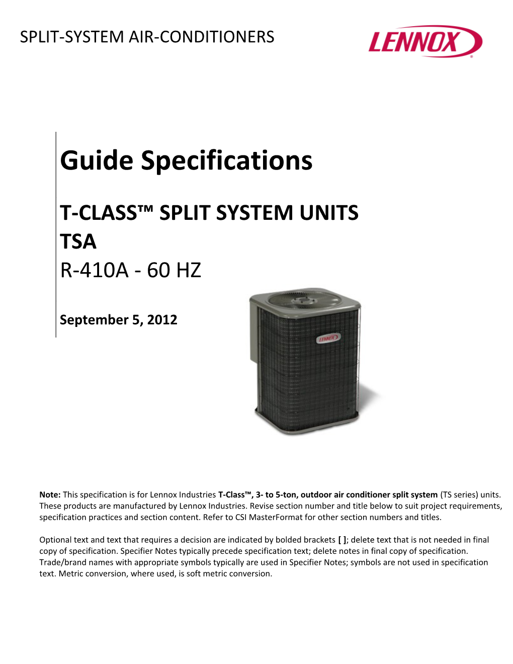 Split-System Air-Conditioners