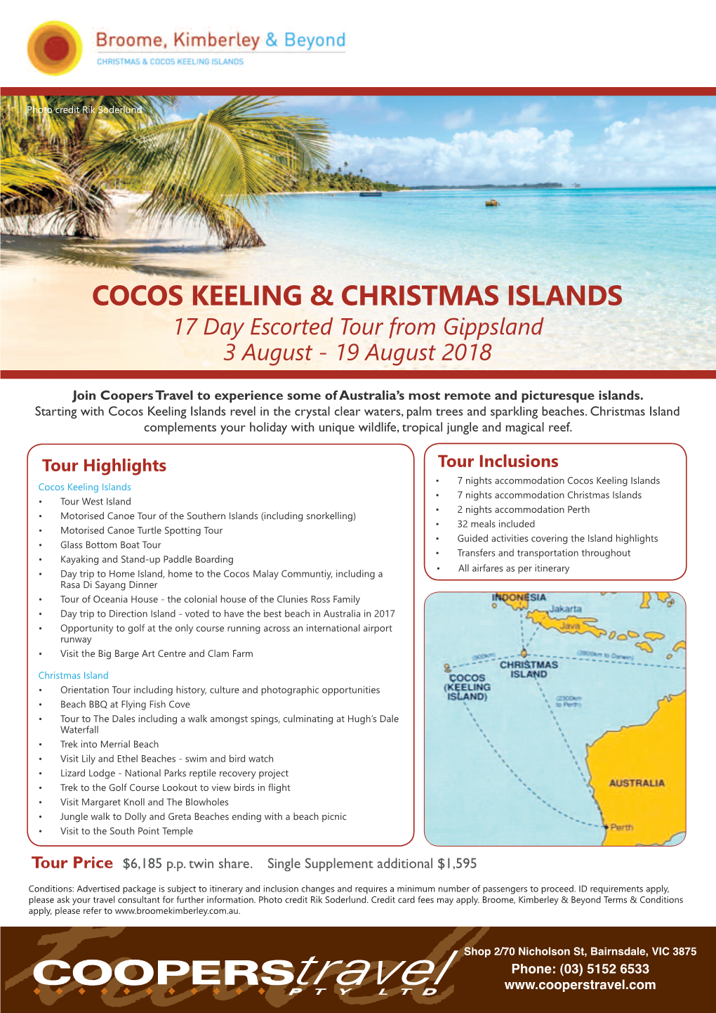 Cocos Keeling & Christmas Islands