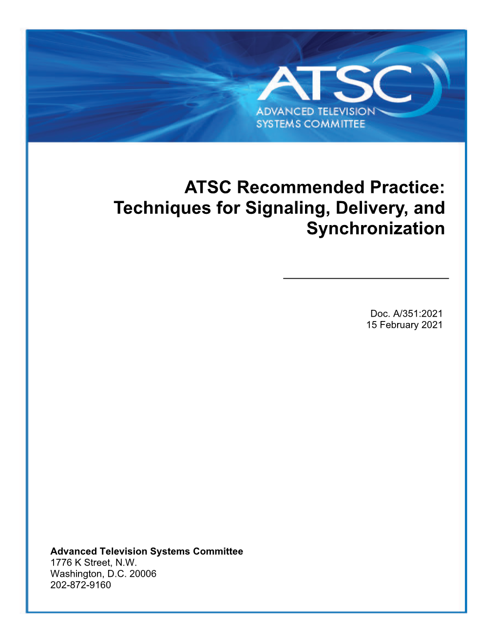 A/351 Recommended Practice