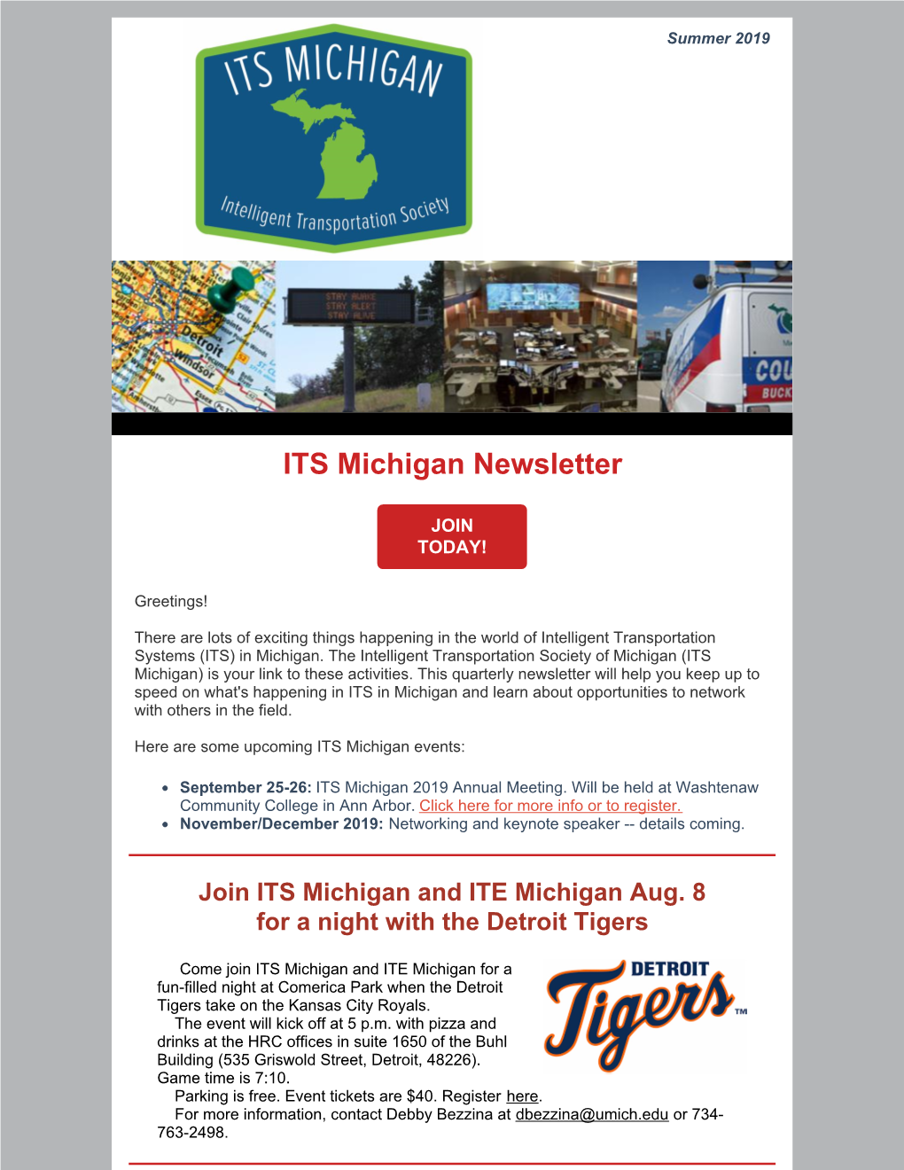 ITS Michigan Newsletter