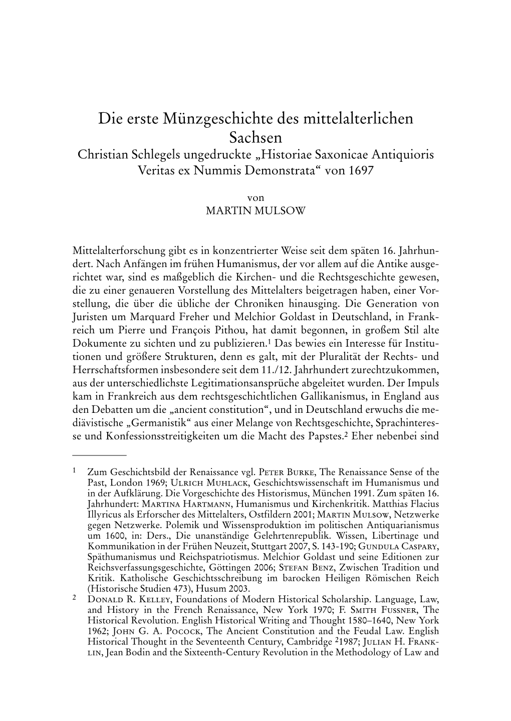 Neues Archiv Für Sächsische Geschichte 1 (1880), S
