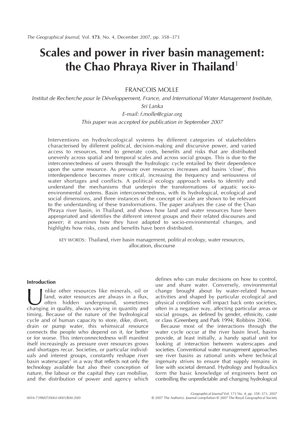 The Chao Phraya River in Thailand1