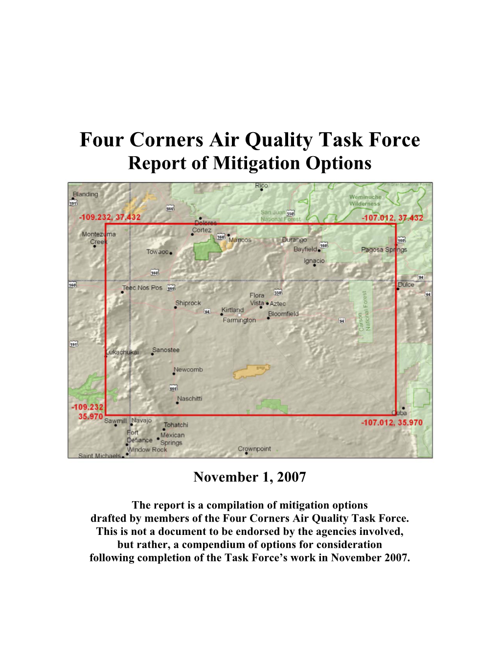 Four Corners Air Quality Task Force Repo