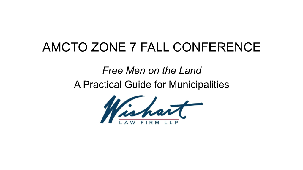Amcto Zone 7 Fall Conference